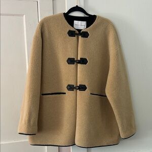 Shearling Wool Blend Rebecca Minkoff Jacket size XL